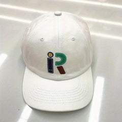 Unisex Breathable Wide-brimmed Baseball Cap With Letter Embroidery