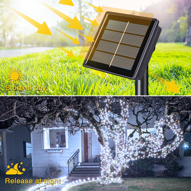 Outdoor Waterproof Fairy Garland String Lights Solar Lamp Decor