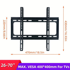 TV Wall Mount 14-85 Inch LED LCD Plasma Flat Screen TV Bracket VESA 600x50
