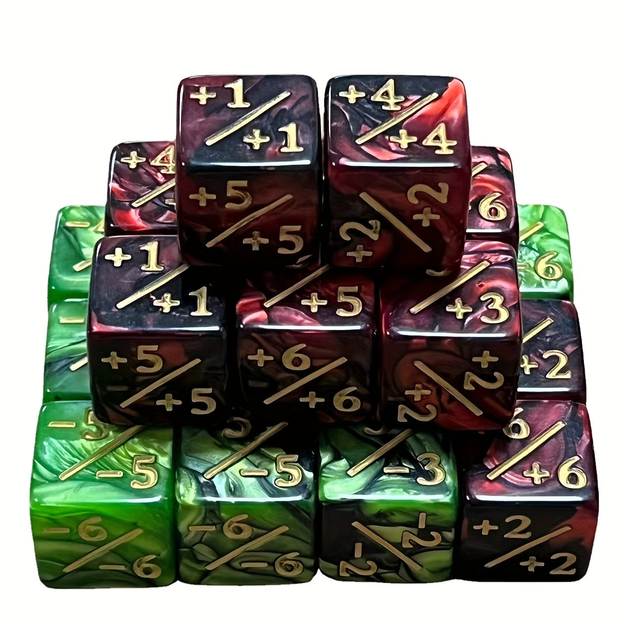 12-Piece Set Arithmetic Dice for Math Education, Magic Games, and Party Fun