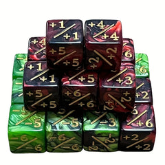 12-Piece Set Arithmetic Dice for Math Education, Magic Games, and Party Fun
