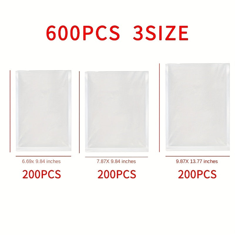 Vacuum Sealing Bags 300-600pcs, Food Storage BPA Bags