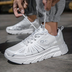 Men's Breathable Lightweight Lace Up Sneakers