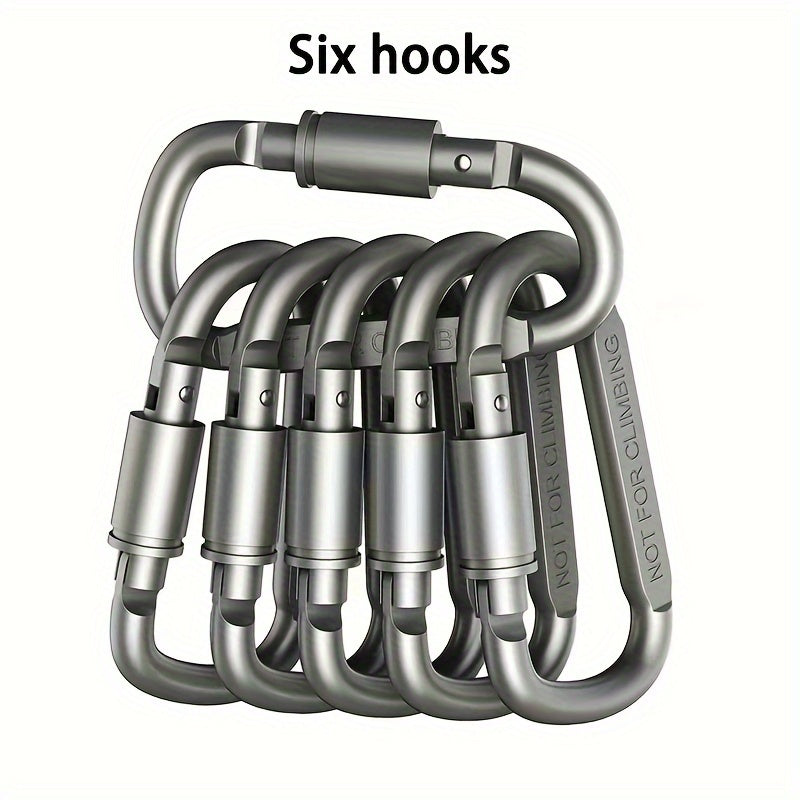 Thick Bottle Hanging Buckle Aluminum Alloy D ring For Camping