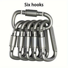 Thick Bottle Hanging Buckle Aluminum Alloy D ring For Camping