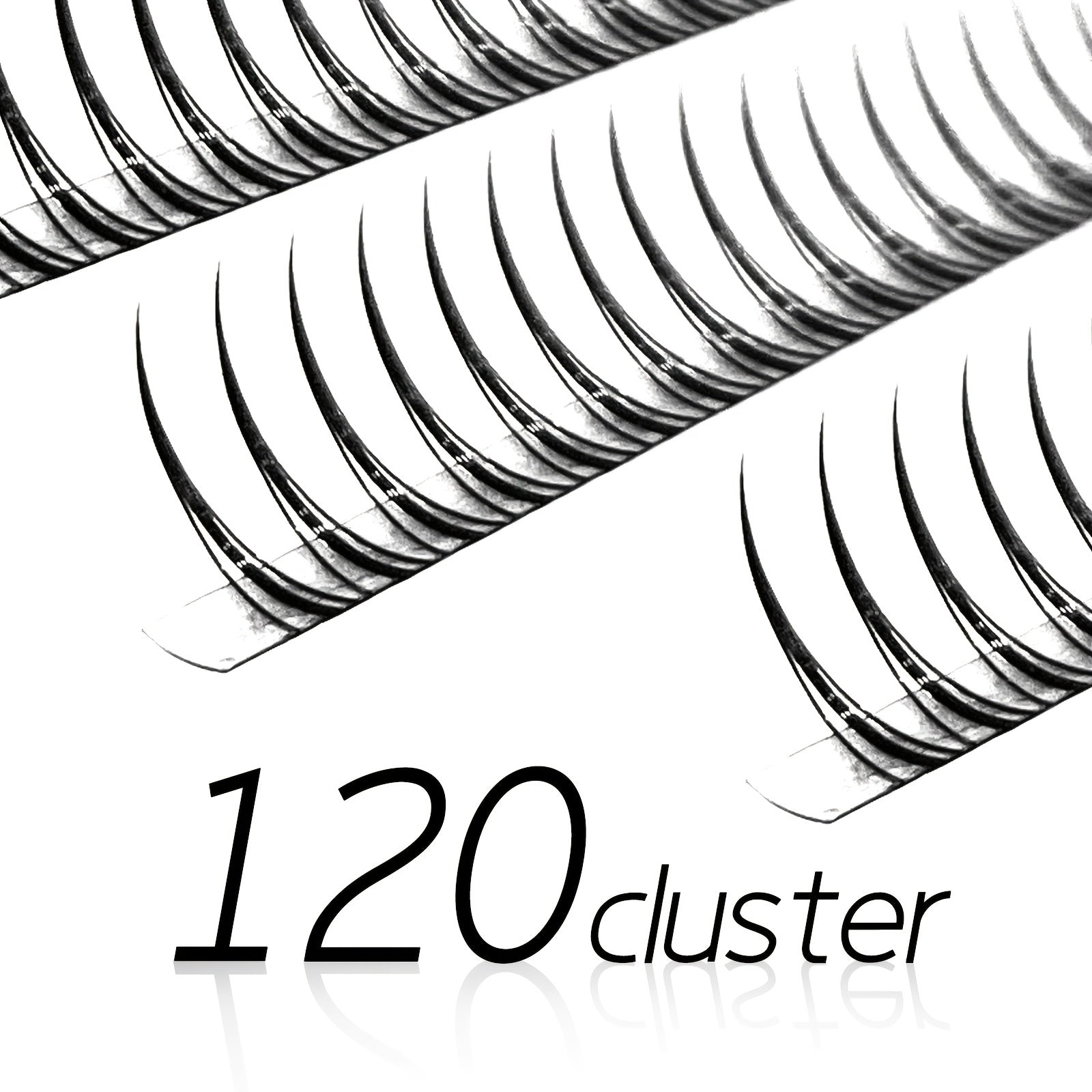 M Shape Grafted Eyelashes Natural Individual Lashes Cluster