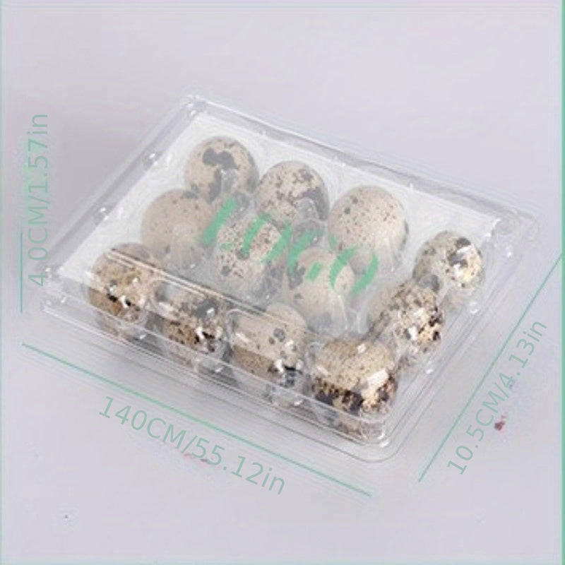 12pcs Quail Egg Packaging Box PET Plastic Holder