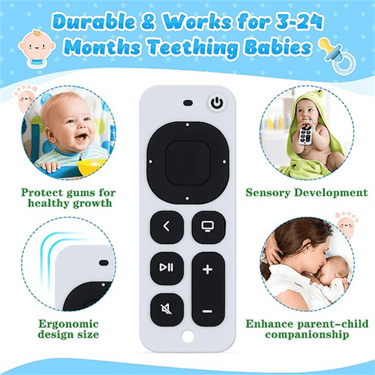 Silicone Remote Control Shape Teething Toy for Boys and Girls