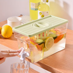 Large Capacity Beverage Dispenser with Infuser for Cold Drinks, Tea, Juice