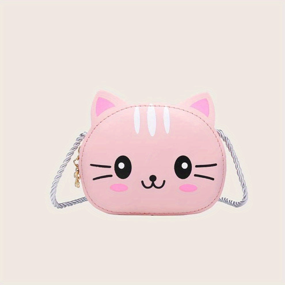 Mini Cat Cartoon Crossbody Bag for Girls