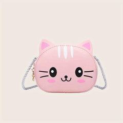 Mini Cat Cartoon Crossbody Bag for Girls