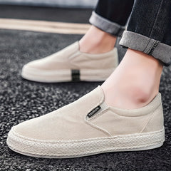 Men's Lightweight Canvas Loafers Slip On Shoes
