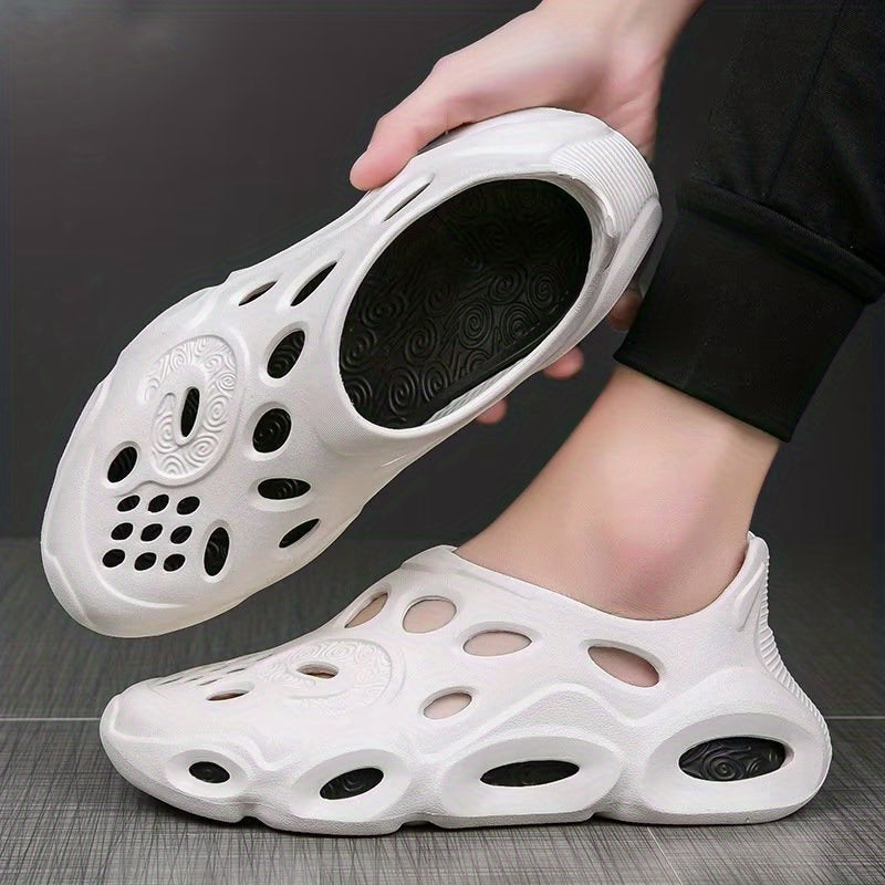 Women's Hollow Out Clogs Slip On Beach Shoes Lightweight Summer Shoes