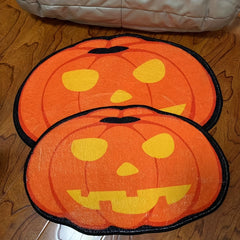 Creative Pumpkin Carpet Halloween Carpet Soft Mat Dining Table Carpet