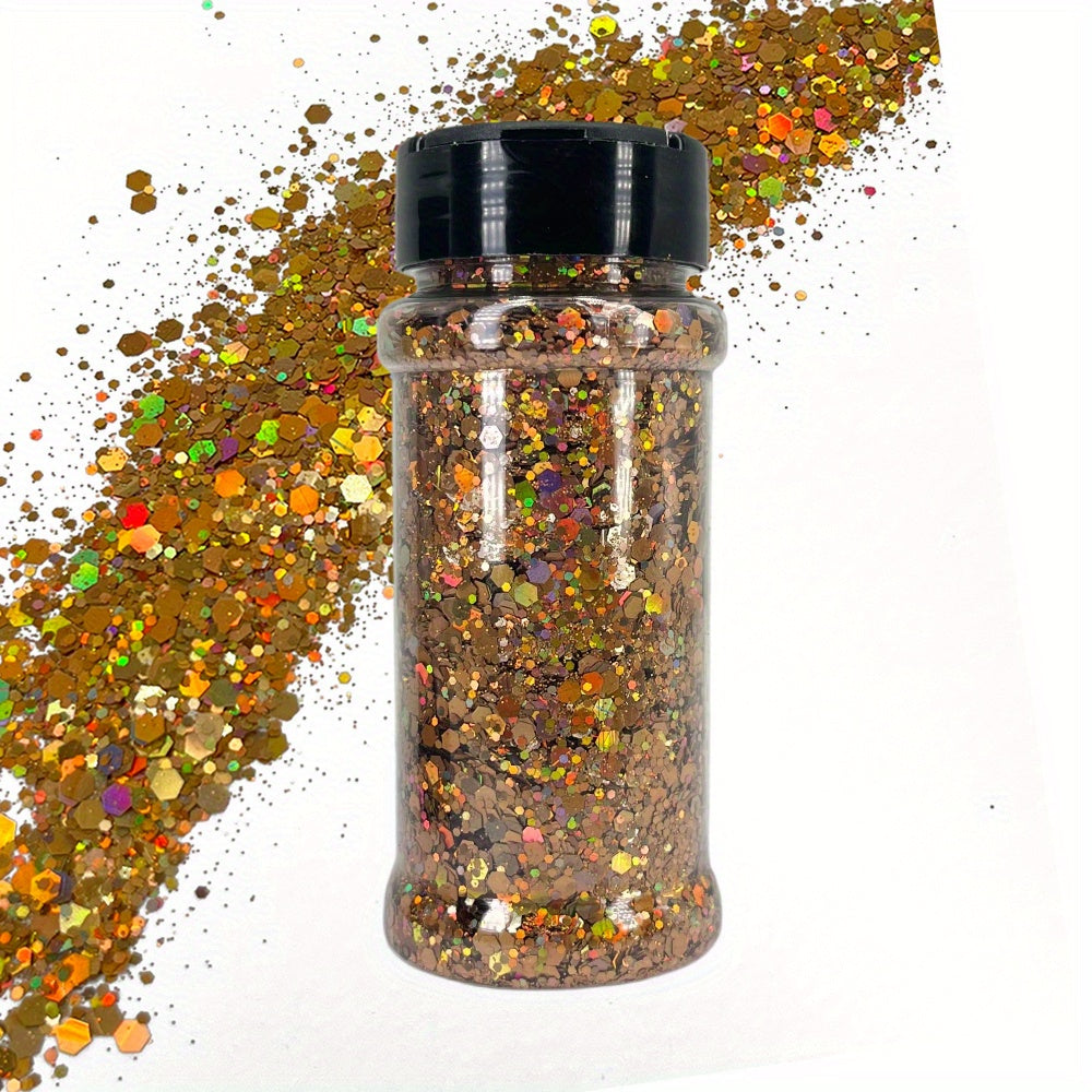 Golden & Green Powder Glitter for Sparkling Makeup