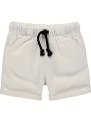 Boys Casual Shorts Drawstring Waist Kids Summer Clothes