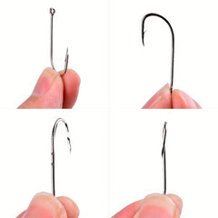 100pcs Strong Fishing Hooks Size 1 12 Japan Fishhooks w Portable Box