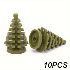 10pcs Building Blocks Christmas Tree Mini Spruce Compatible 2435 City Jungle
