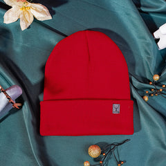 Christmas Deer Print Knit Hat