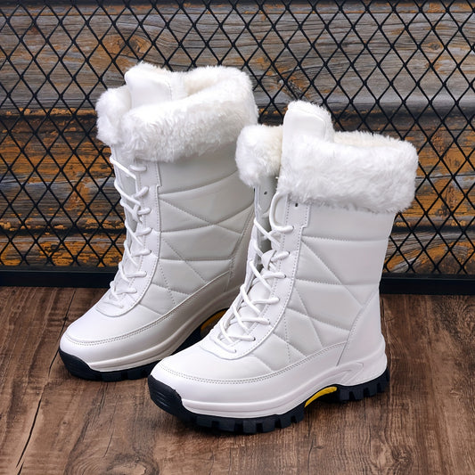 Women's Non-Slip Snow Boots Warm Winter High Tube Boots