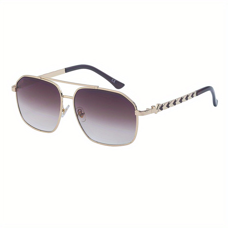 Retro Square Frame Sunscreen Sunglasses For Men and Women