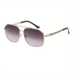Retro Square Frame Sunscreen Sunglasses For Men and Women