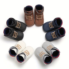 Baby Boys Toddler Anti-Slip Soft Bottom Boots, Spring/Autumn
