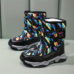 Men's Camo Snow Boots Warm Fleece Cozy Ankle Boots