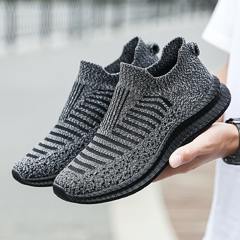 Men's Lightweight Slip-On Running Shoes Breathable Casual Sneakers