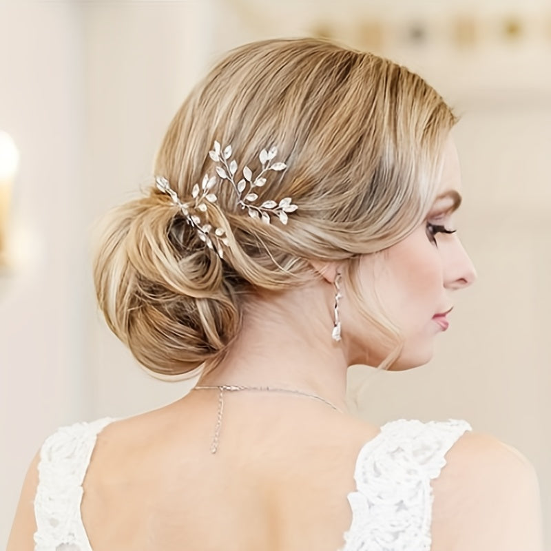 Crystal Hair Pins U-shaped Hairpin Wedding Hair Accessories