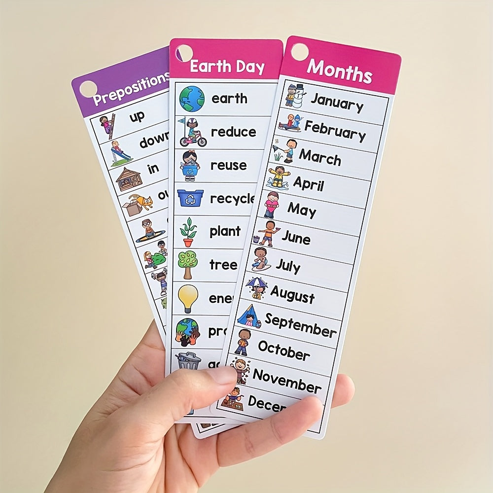 21pcs High Frequency Sight Words Flash Cards Vocabulary Building Toy Game
