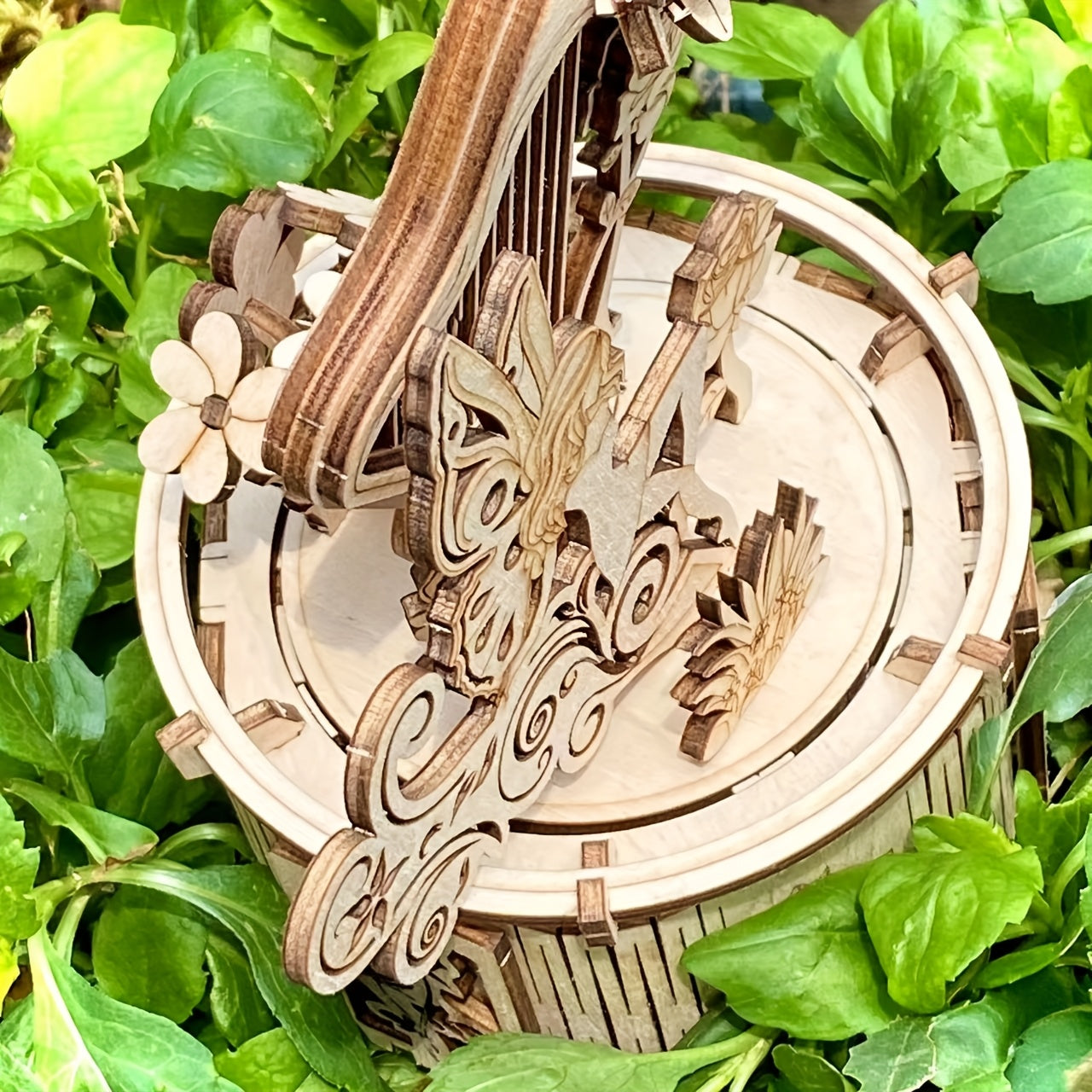 DIY Harp Music Box Science Puzzle for Mother's Birthday Gift