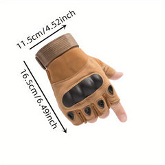 Outdoor Mountaineering Cycling Half Finger Gloves - Anti Slip & Wear Resistant