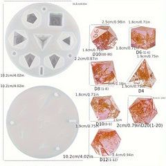 Resin Dice Silicone Mold Polyhedral Dice Molds - Board Game Crafting