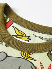 Boys Dinosaur Pajama Set Long Sleeve Top & Pants