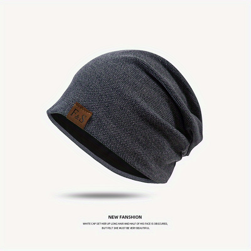 Solid Cotton Men's Pullover Cap for Spring and Summer