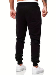 Men's Cartoon Face Sports Pants Drawstring Jogging Trousers