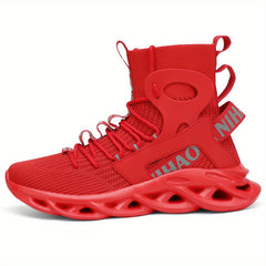 Men's Breathable Ankle Top Sneakers for Jogging Tennis Gym