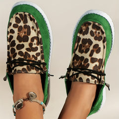 Leopard Pattern Skateboard Shoes for Women