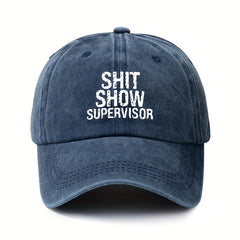 Unisex Letter Print Retro Baseball Cap Adjustable Sunscreen Hat