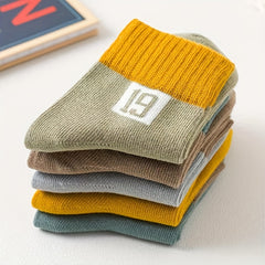 10pairs Girls Kids Number Print Sports Socks