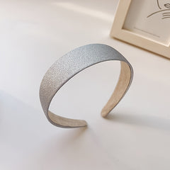 Classic Wide Brim Glitter Hair Band Beige & Gray