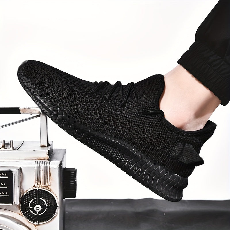 Men's Knitted Lightweight Comfy Casual Shoes For Traveling Hiking
