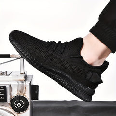 Men's Knitted Lightweight Comfy Casual Shoes For Traveling Hiking