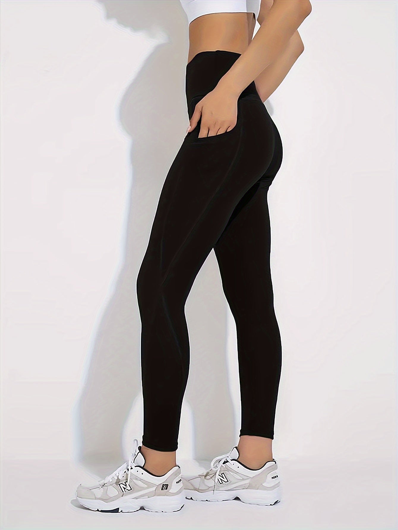 Women's High Waisted Leggings with Pockets Tummy Control