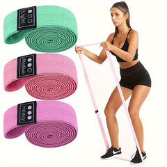3Pcs Long Resistance Tension Belt Fitness Rope for Squat Yoga Strength Training