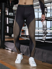 Men's Camo Leggings Quick Dry Breathable Compression Pants for Outdoor Running