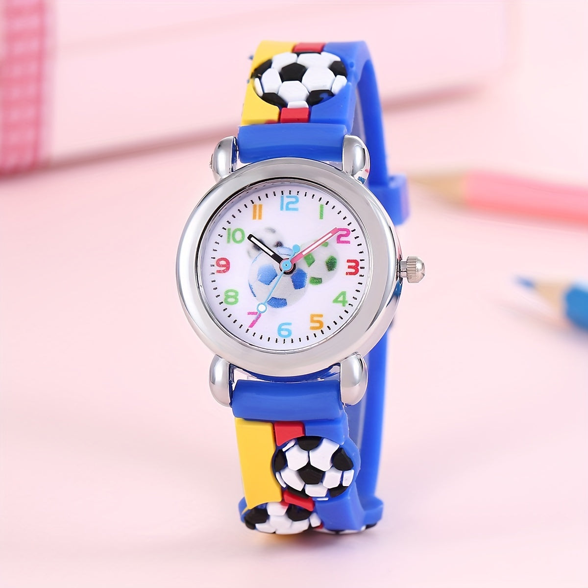Colorful Cartoon Football Child's Electronic Watch