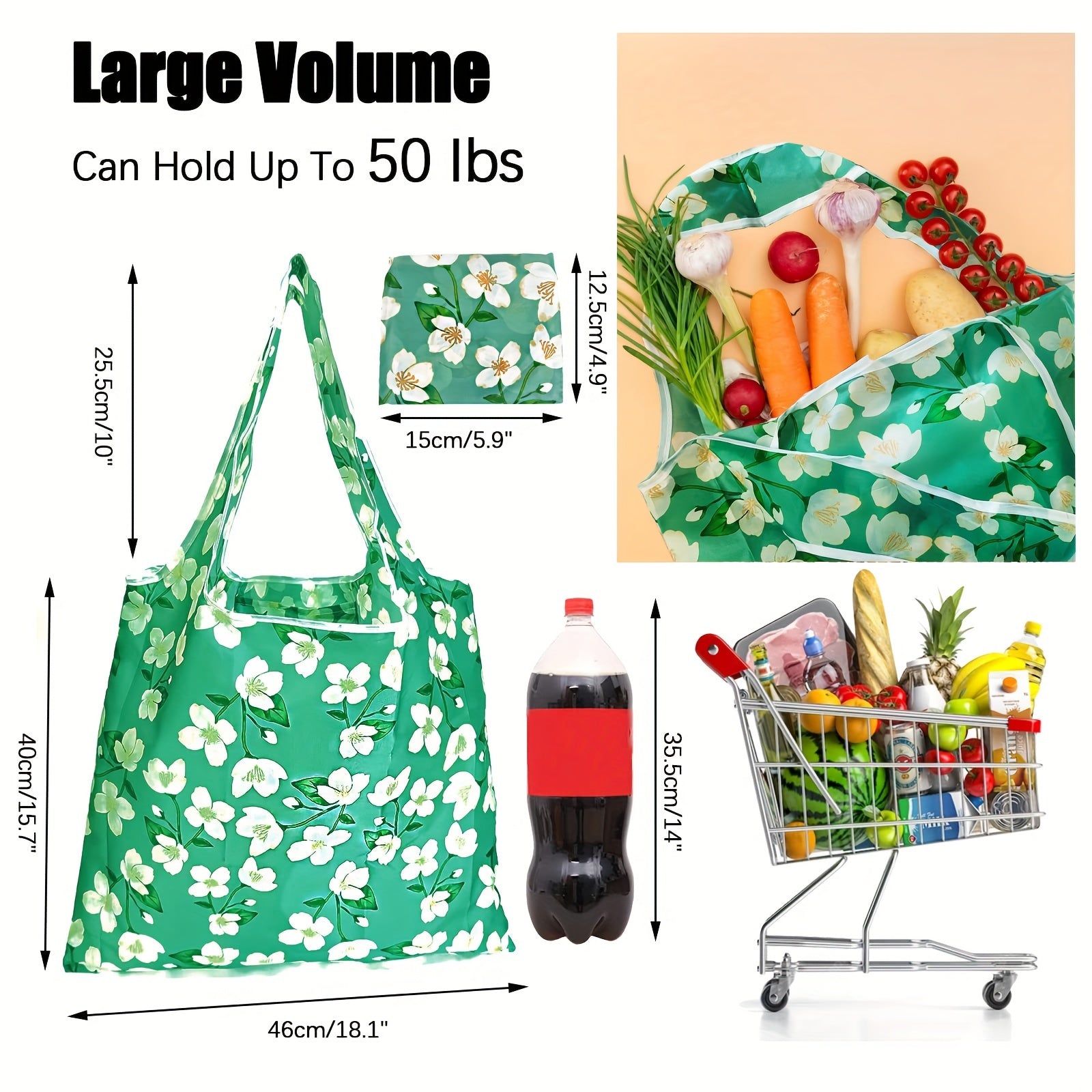 12Pack Reusable Grocery Bag Foldable Large Capacity Gift T