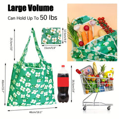 12Pack Reusable Grocery Bag Foldable Large Capacity Gift T